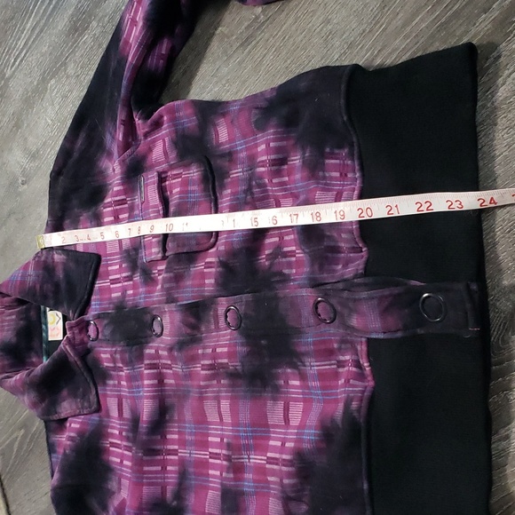 Vintage Roxy Logo Tie Dye Design Jacket Sz Medium - Picture 10 of 11